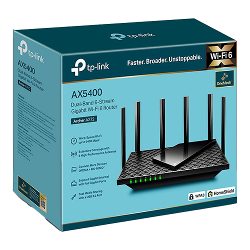 Router Wi-Fi 6 Dual-Band AX5400 TP-Link ARCHERAX72