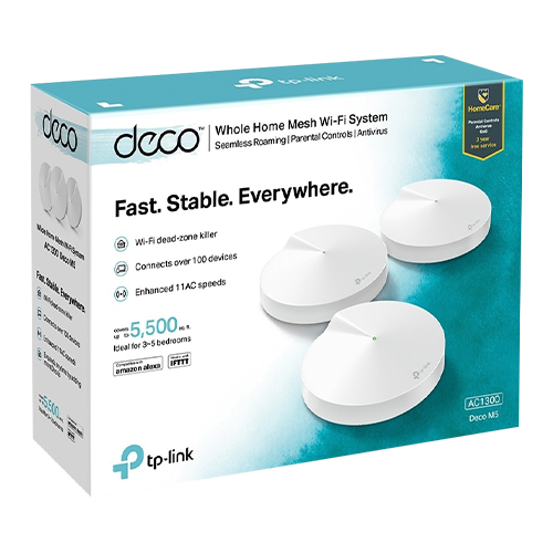 Sistem Mesh Wireless TP-LINK Deco M5(pachet de 3) AC1300 Gigabit