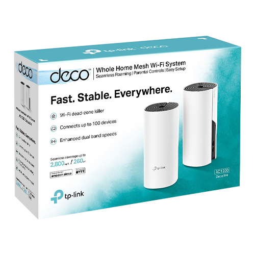 Sistem Mesh Wireless TP-LINK Deco M4(pachet de 2) AC1200 Gigabit