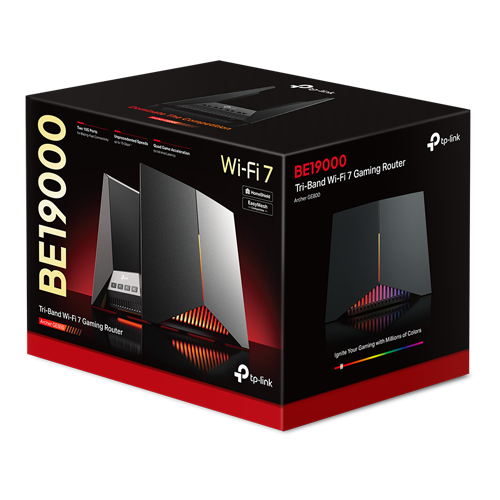 Router wireless TP-LINK GE800 BE19000 router de gaming Wi-Fi 7 Tri-Band