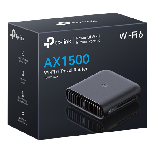 Router portabil Wireless TP-Link TL-WR1502X AX1500 Wi-fi 6 dual-band Gigabit