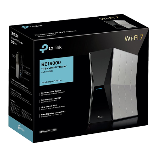 Router Wireless TP-Link Archer BE805, BE19000, Tri-Band, Wi-Fi 7 EasyMesh