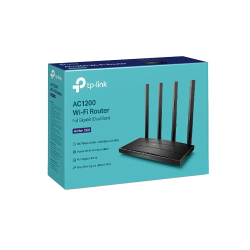 Router Wireless TP-Link Archer C6U AC1200 Dual-Band OneMesh Beamforming