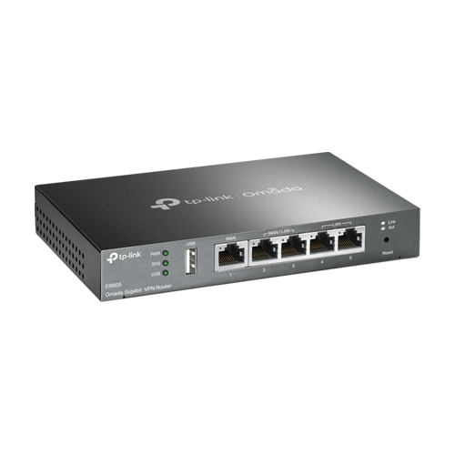 Router VPN Gigabit 1 x RJ45 WAN, 2 x RJ45 LAN/WAN, 2 x RJ45 LAN, 1 x USB - TP-Link Omada