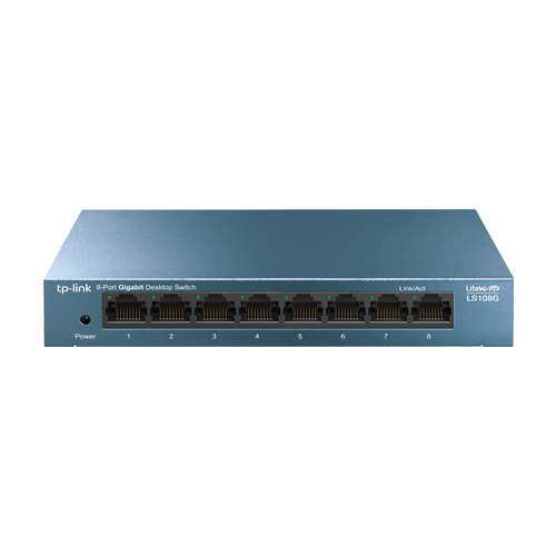 Switch LiteWave LS108G, 8 porturi RJ45 Gigabit, Unmanaged - TP-Link
