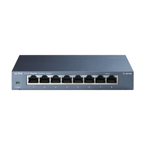 Switch TL-SG108, 8 porturi RJ45 Gigabit, Unmanaged - TP-Link