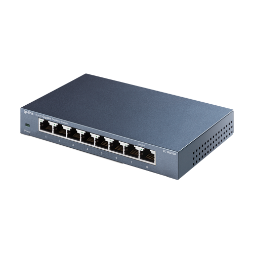 Switch TL-SG108, 8 porturi RJ45 Gigabit, Unmanaged - TP-Link