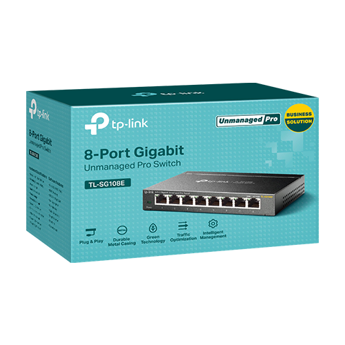 Switch Easy Smart, 8 porturi RJ45 Gigabit, Managed - TP-Link