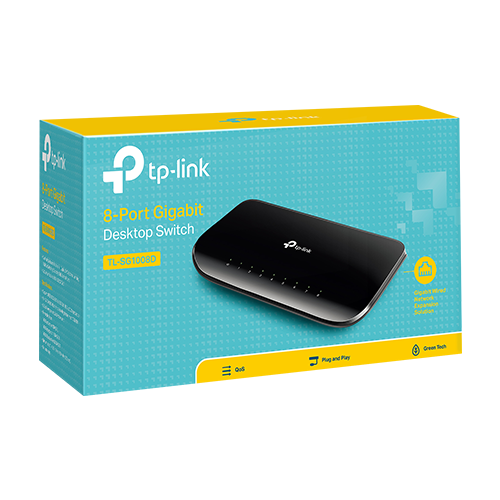 Switch TL-SG1008D, 8 porturi RJ45 Gigabit, Unmanaged - TP-Link