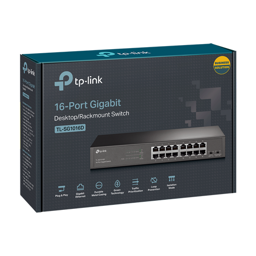Switch 16 porturi RJ45 Gigabit, Unmanaged - TP-Link