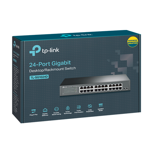 Switch 24 porturi RJ45 Gigabit, Unmanaged - TP-Link