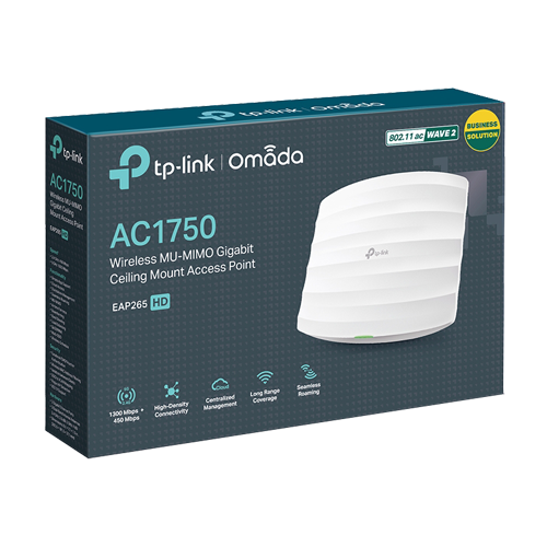 Access Point Wi-Fi 5, AC1350 Dual-Band, 4/5 dBi, 1 x RJ45 Gigabit, PoE - TP-Link Omada