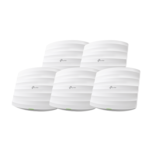 Set 5 x Access Point Wi-Fi 5, AC1750 Dual-Band, 3.5/4 dBi, 2 x RJ45 Gigabit, PoE - TP-Link Omada