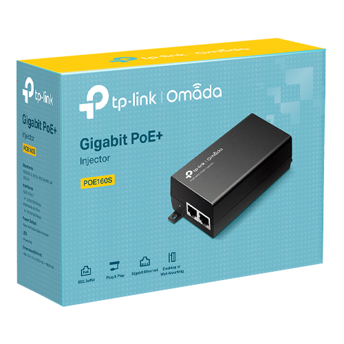 Injector PoE+, 2 x RJ45 Gigabit, 30W - TP-Link Omada	