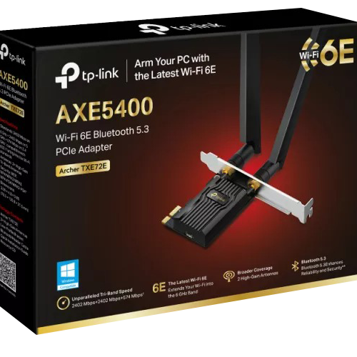 Placa de retea TP-Link Archer TXE72E Tri-Band Wi-Fi 6E Bluetooth 5.3 - TP-LINK