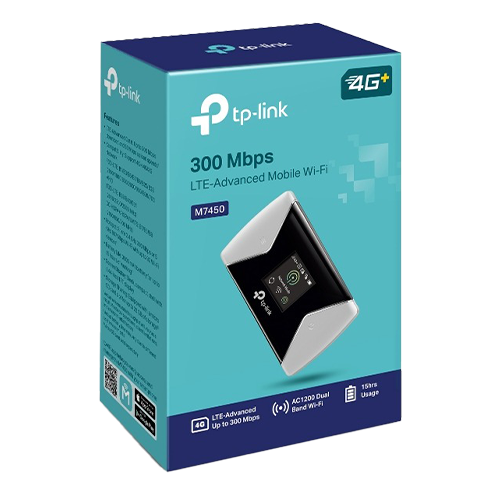 Router portabil TP-Link M7450, Dual-Band, 300Mbps, 4G LTE - TP-LINK