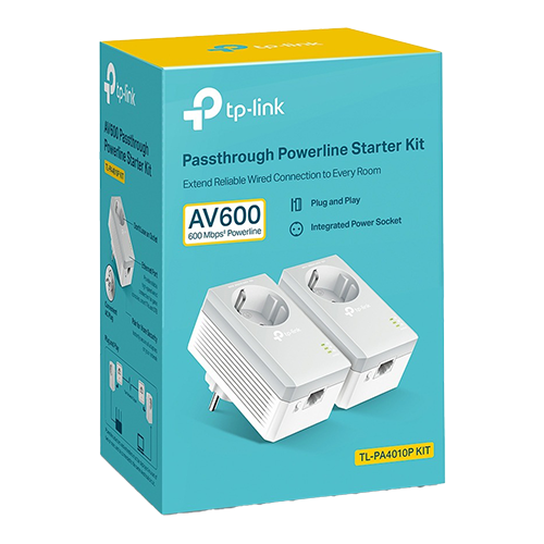 Starter kit Powerline TP-LINK TL-PA4010PKIT AV600 Passthrough - TP-LINK