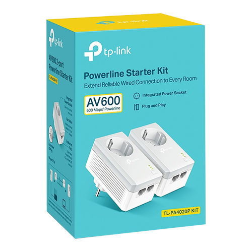 Starter kit Powerline TP-LINK TL-PA4020PKIT AV600 2 Passthrough - TP-LINK