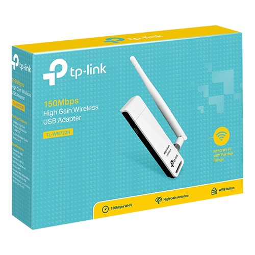 Adaptor wireless TP-LINK TL-WN722N, N150 USB 2.0 - TP-LINK