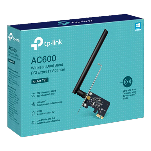 Placa de retea Wireless TP-Link Archer T2E AC600 Dual-Band PCIe - TP-LINK	