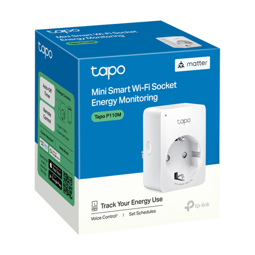 Priza smart Wi-Fi, Monitorizare consum energie - TP-Link Tapo	