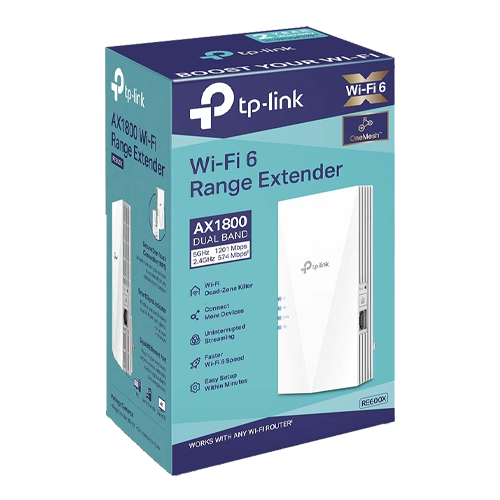 Wireless Range Extender TP-LINK RE600X AX1800, Wi-Fi 6, Dual-Band - TP-LINK