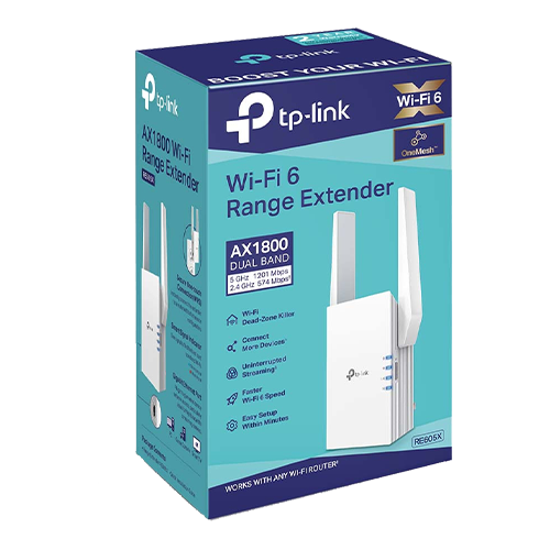 Wireless Range Extender TP-Link RE605X Wi-Fi 6 Dual-Band Gigabit AX1800 - TP-LINK