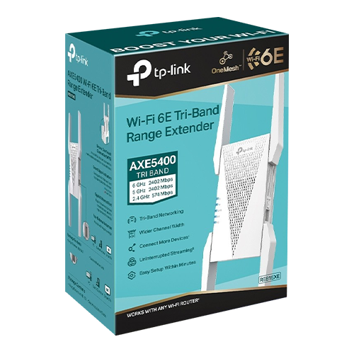 Wireless Range Extender TP-LINK RE815XE AXE5400, Tri Band - TP-LINK