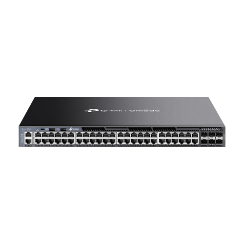 Switch L3, 48 x RJ45 1G, 6 x SFP+ 10G, 2 x USB, Sursa redundanta 1+1, Management - TP-Link Omada SG6654X