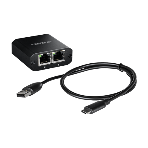 Splitter RJ45 Gigabit 1 IN, 2 OUT, USB-C - TRENDnet