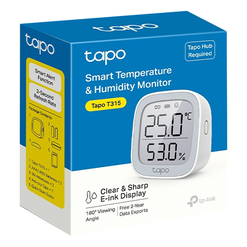Termometru si higrometru inteligent TP-Link Tapo T315 Afisaj E-ink - TP-LINK