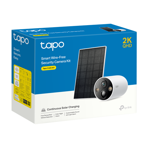 Camera IP Smart Wi-Fi, 4MP, Panou Solar, Baterie reincarcabila, Audio bidirectional - TP-Link Tapo