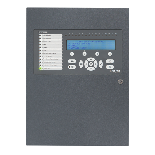 Centrala de incendiu adresabila 1-2 bucle SIMPO TELETEK 48 zone 10240 evenimente - Teletek