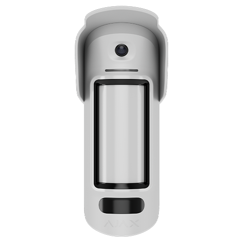 Detector de miscare PIR MotionCam Outdoor HighMount (PhOD), anti-masking, wireless, alb - AJAX
