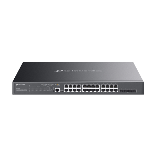Switch 24 x RJ45 Gigabit PoE, 4 x SFP+ 10G, Buget PoE 384W, L2 Management, 1U - TP-Link Omada