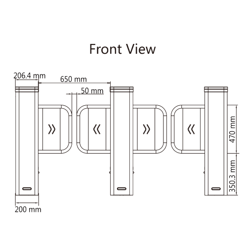Porta-acrilica-pentru-automatizare-poarta-batanta-DS-K3B501SX