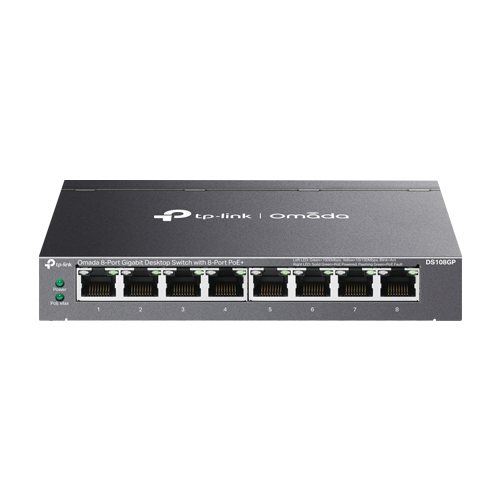 Switch 8 x RJ45 Gigabit PoE, Buget PoE 65W, Unanaged - TP-Link Omada