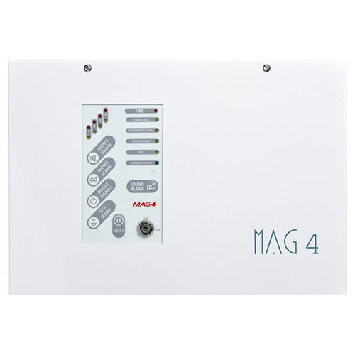 Centrala conventionala de incendiu, 4 zone, cutie metal