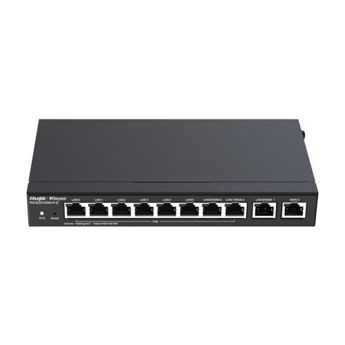 Router 8 x RJ45 1G PoE, 2 x RJ45 1G, Buget PoE 110W, Multi-WAN, Cloud Management - Ruijie