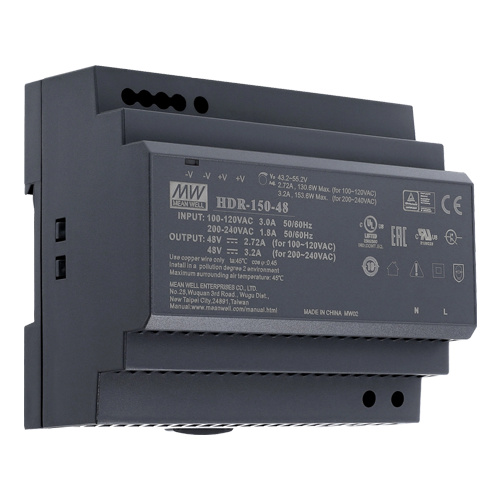  Sursa de alimentare in comutatie, 48V / 3.2A, sina DIN - MEAN WELL