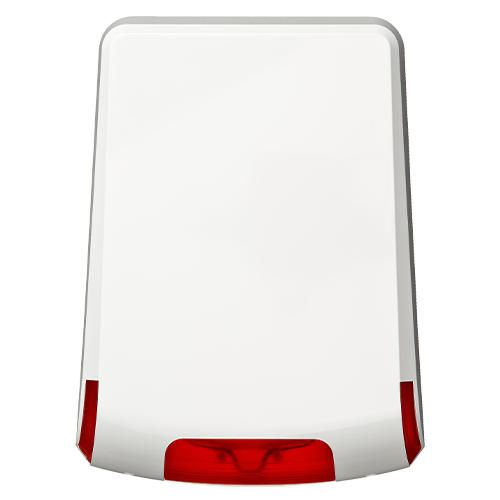 Sirena piezo pentru exterior cu semnalizare luminoasa LED portocaliu - Teletek