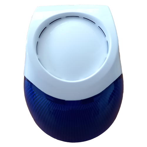 Sirena piezo pentru interior cu semnalizare luminoasa LED albastru - Teletek