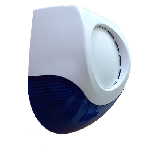 Sirena piezo pentru interior cu semnalizare luminoasa LED albastru - Teletek