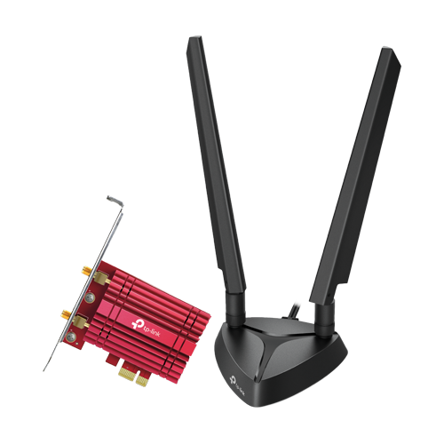 Adaptor PCI-E Bluetooth 5.3, Wi-Fi 6E, AXE5400 Tri-Band, 2 x Antene High-Gain - TP-Link