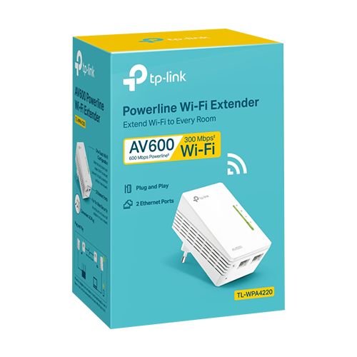 Powerline AV600, Wi-Fi 4, N600 2.4GHz, 2 x RJ45 10/100 Mbps - TP-Link
