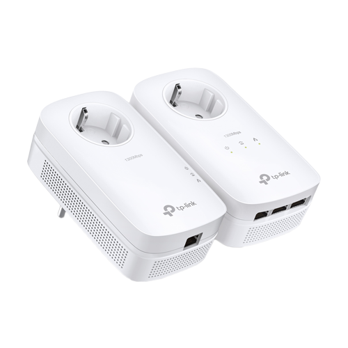 Powerline AV1300, Passthrough, 3 x RJ45 Gigabit - TP-Link