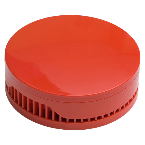 Sirena conventionala de interior rosie, 92/100 db, 2 tonuri evacuare/alarma - TELETEK