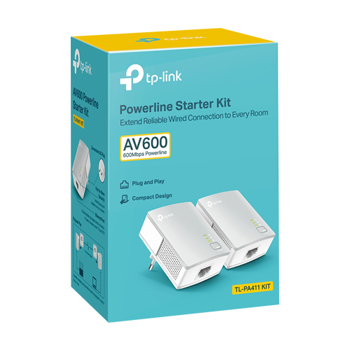 Kit Powerline AV600, 1 x RJ45 10/100 Mbps - TP-Link
