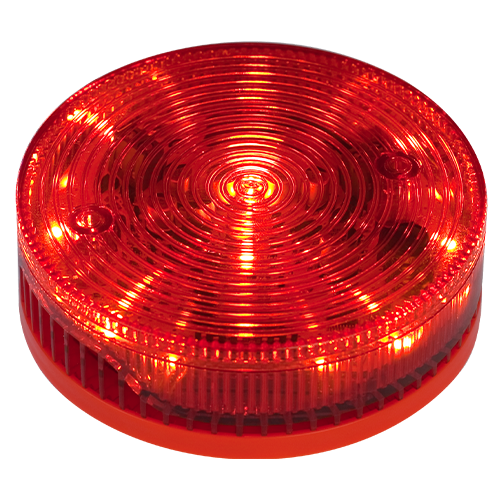 Sirena conventionala de interior rosie cu flash, 92/100 db, 2 tonuri evacuare/alarma - TELETEK