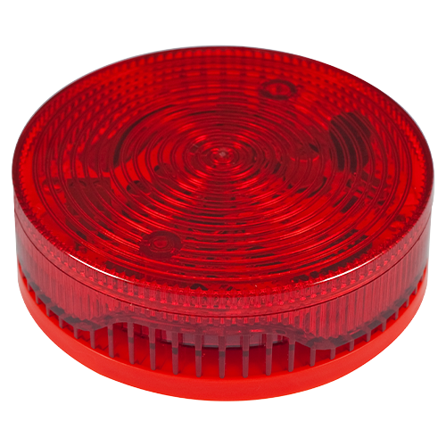 	Sirena conventionala de interior rosie cu flash, 92/100 db, 2 tonuri evacuare/alarma - TELETEK